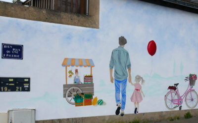 L’inauguration de la fresque murale, le 14 juin 2025